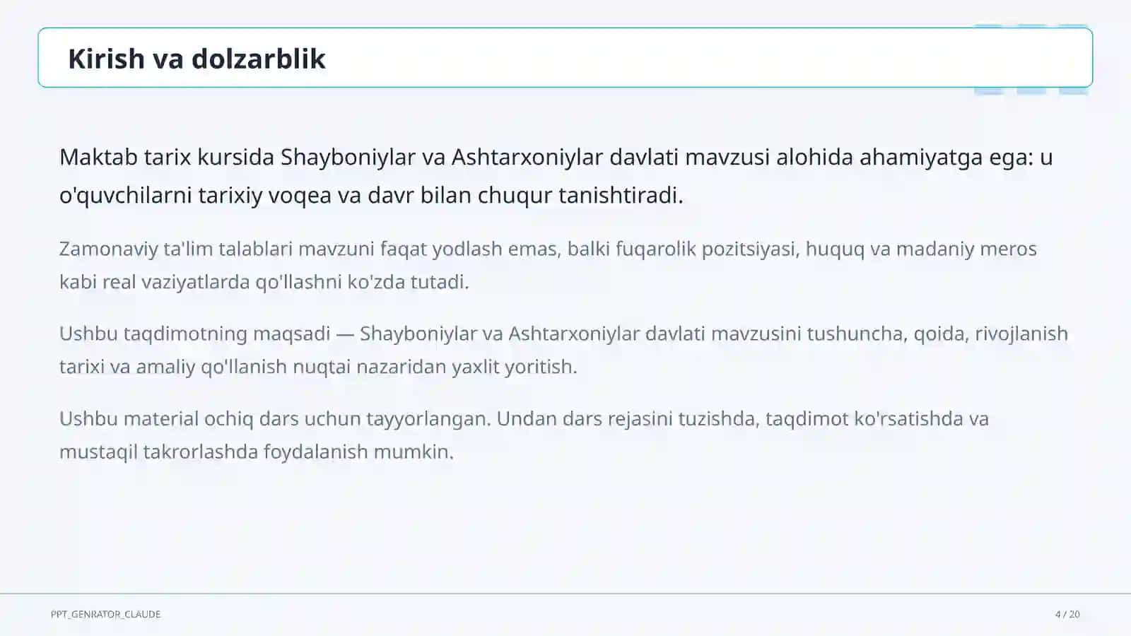 Shayboniylar va Ashtarxoniylar davlati (8-sinf) 4