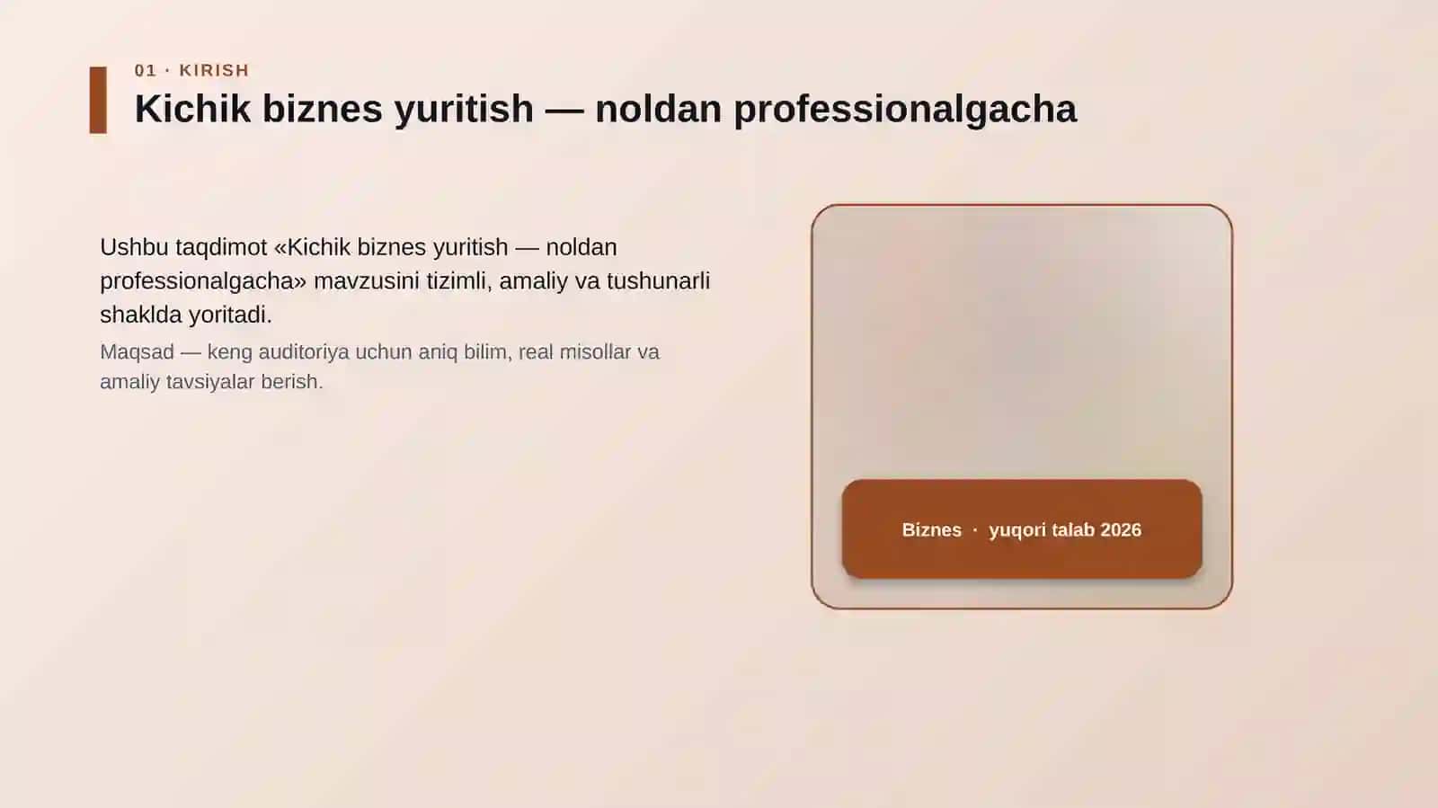 Kichik biznes yuritish — noldan professionalgacha 4