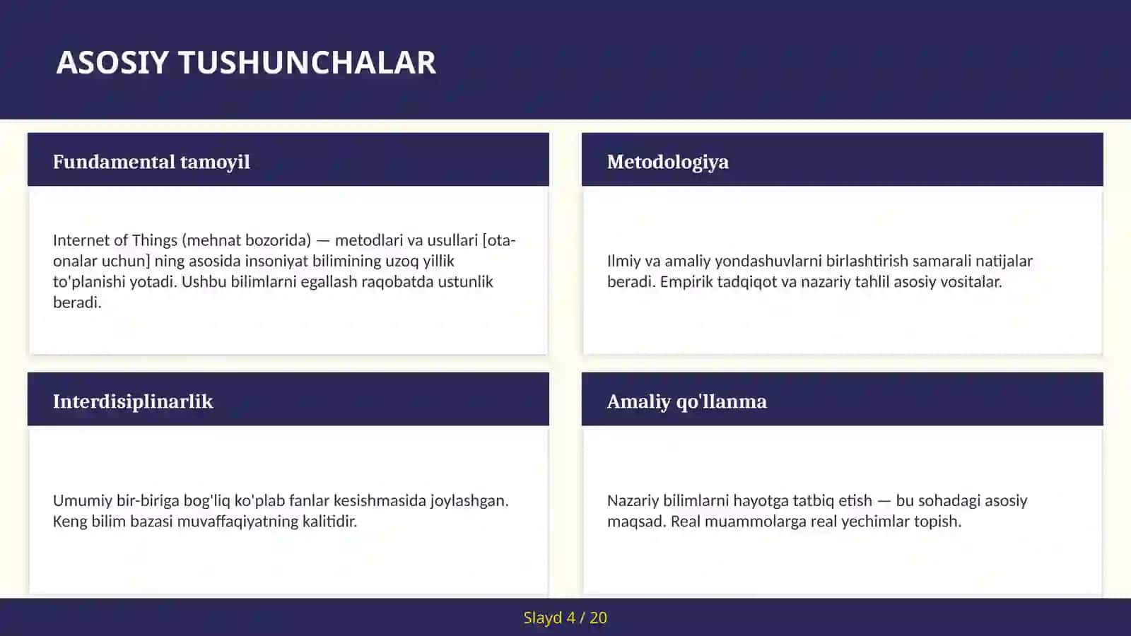 INTERNET OF THINGS (MEHNAT BOZORIDA) — METODLARI VA USULLARI [OTA-ONALAR UCHUN] 4