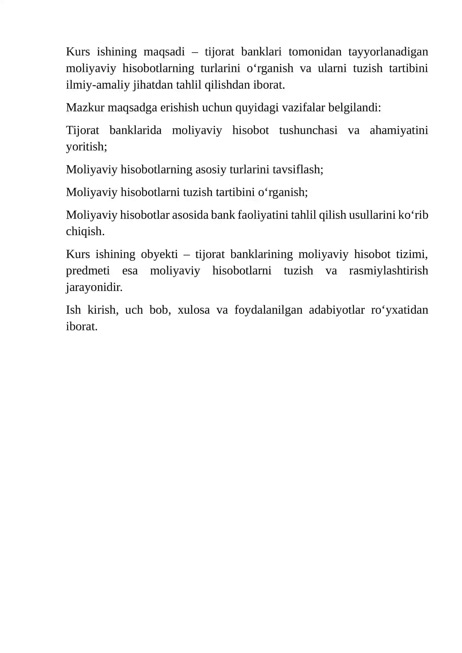 Tijorat banklari tomonidan tayyorlanadigan moliyaviy hisobotlarni turlari va ularni tuzish tartibi 4