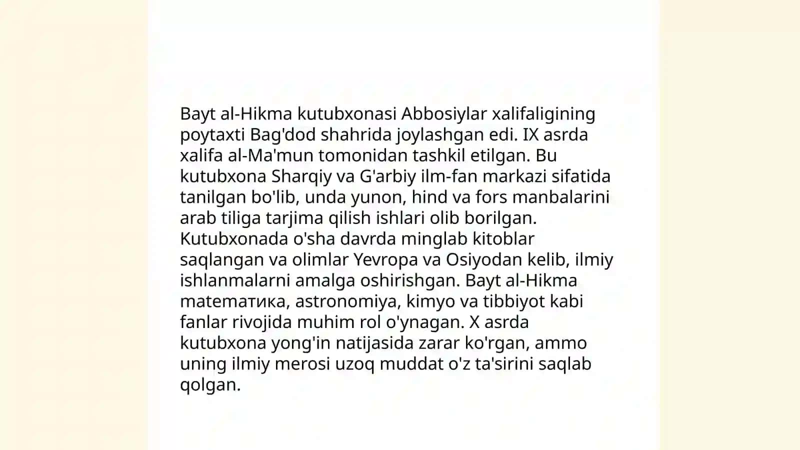 Arab xalifaligida kutubxonalar 4