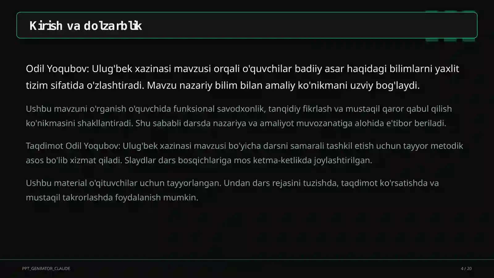 Ulug'bek xazinasi 4