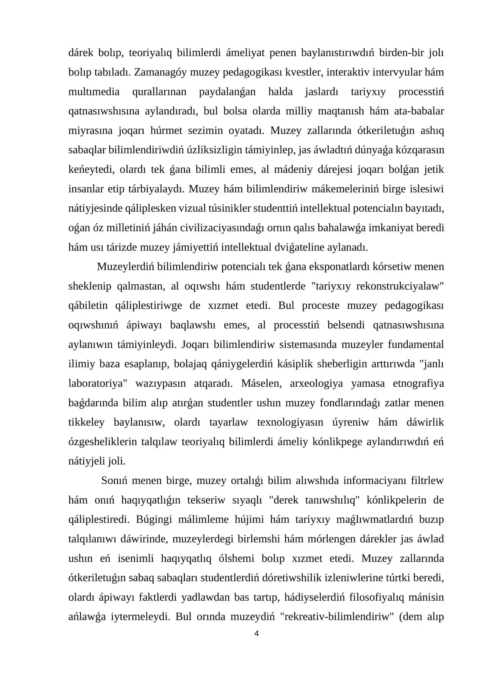 Muzeylerdiń tiykarǵı sociallıq funkciyalari 4
