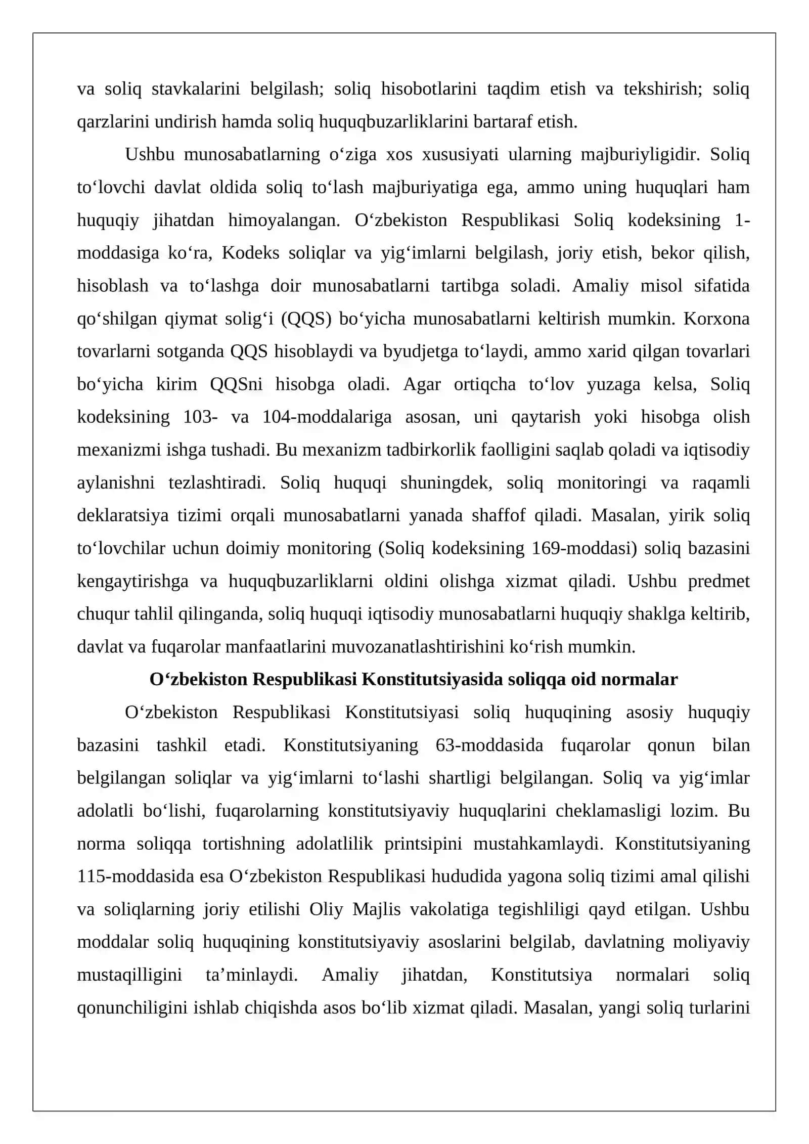 Soliq huquqining predmeti, usuli va tizimi 4