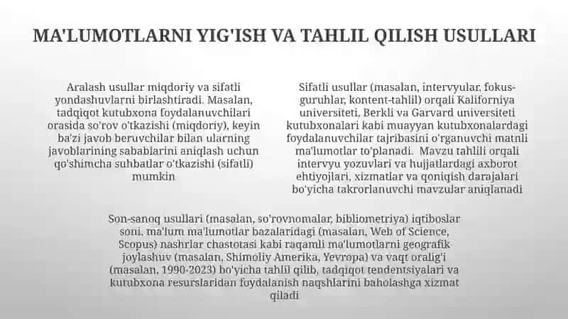 Kutubxonashunoslik fanining metadalogiyasi 4