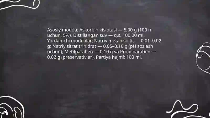 5% askorbin kislotali eritma 4