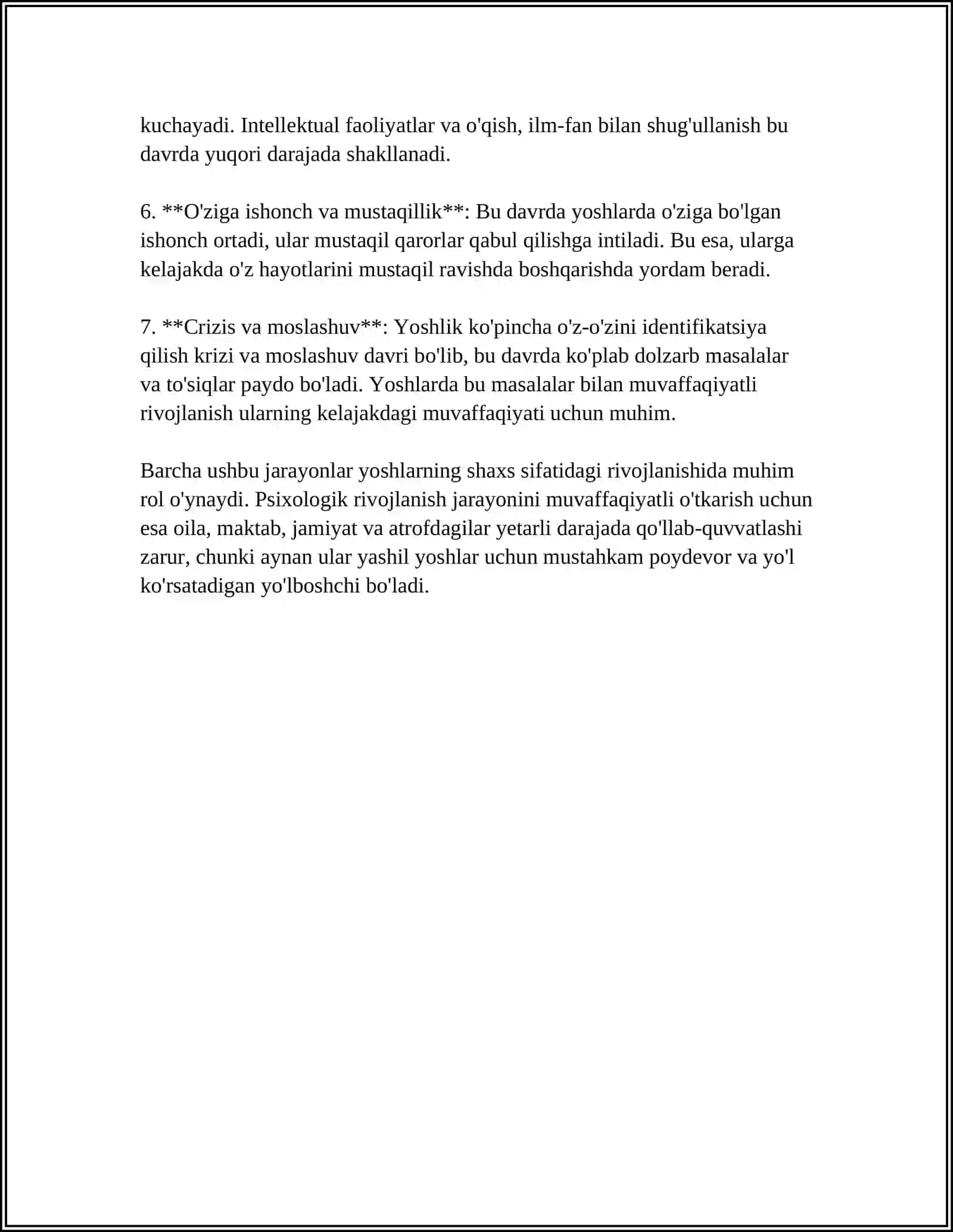 YOSHDA PSIXOLOGIK RIVOJLANISH 4