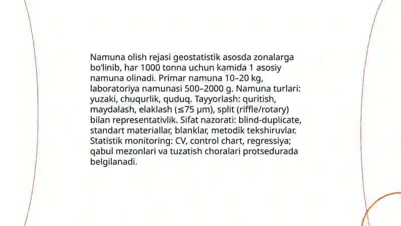 Rudalarning minerologik va kimyoviy xususiyatlarini o'rganish 4