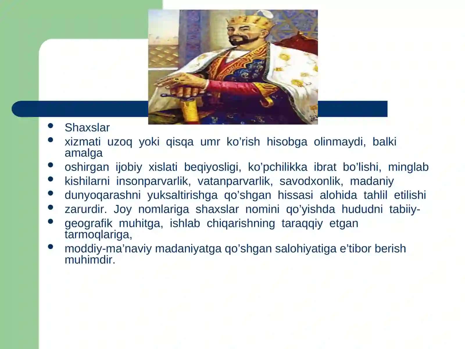 Buyuk kishilar nomiga kuyilgan joy nomlari 4