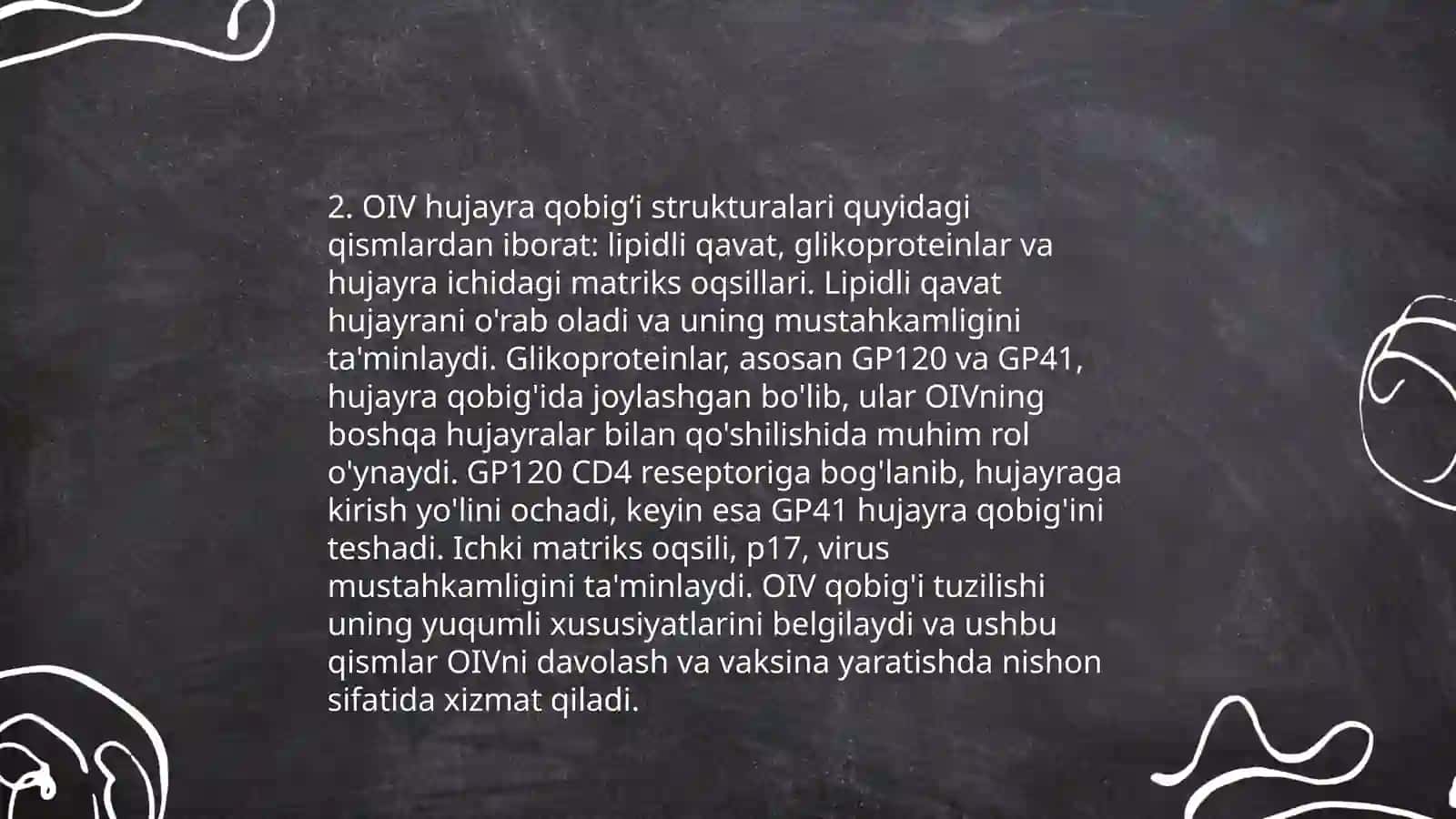 Odamlar immun tanqisligi virusining morfologiyasi va genetikasi 4