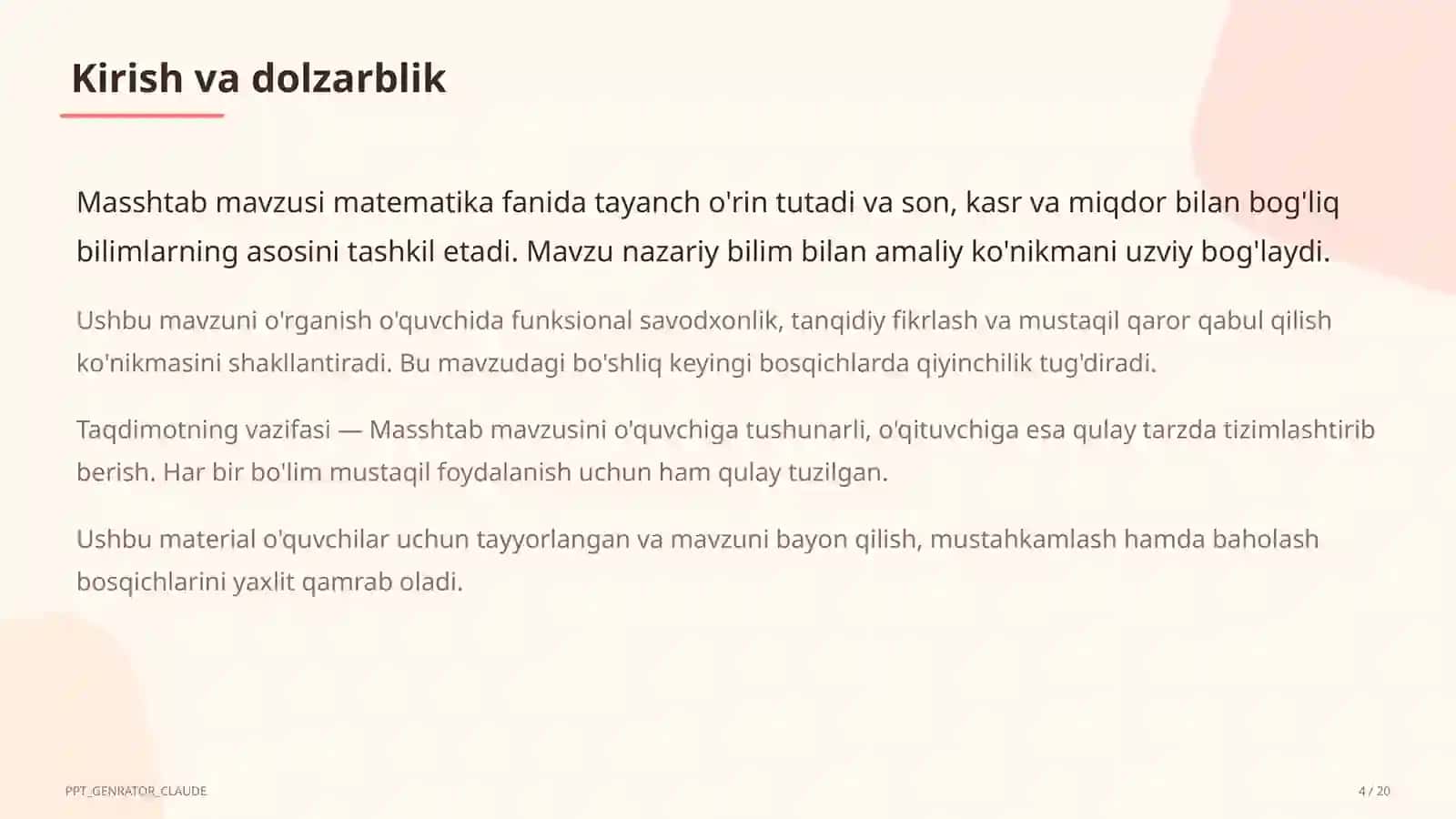Masshtab (6-sinf) 4