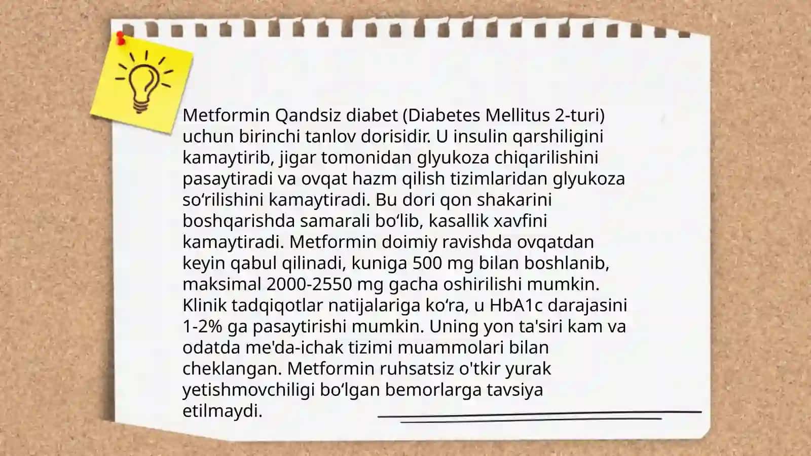 Qandsiz diabetda ishlatiladigan dori vositalari 4