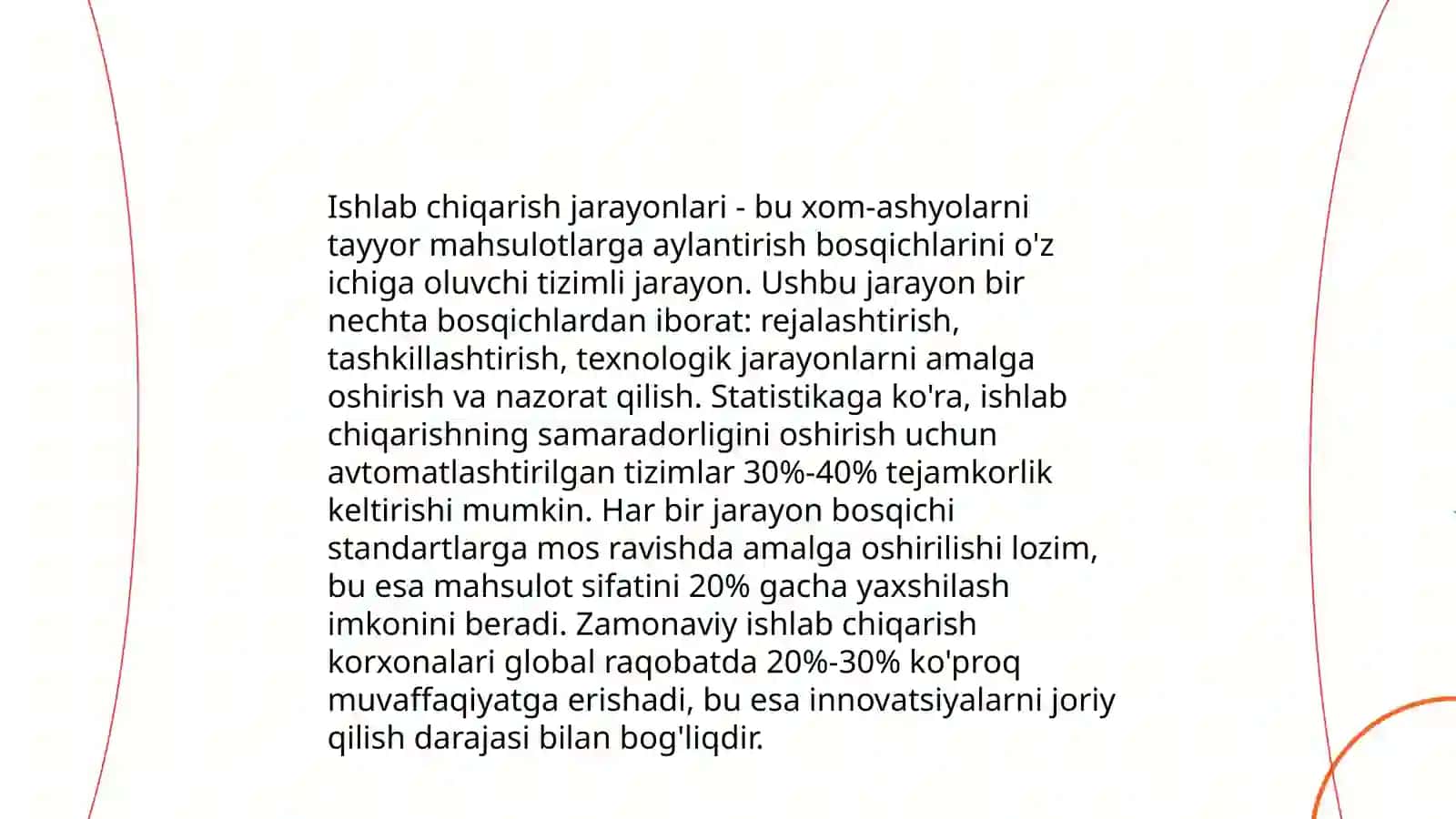 Ishlab chiqarish sehlarining asosiy qoidalari 4