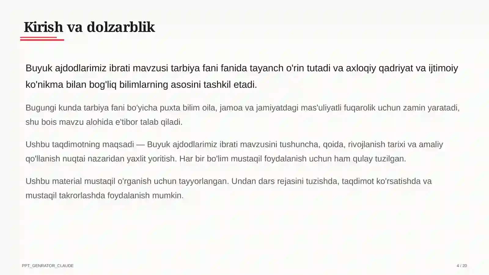 Buyuk ajdodlarimiz ibrati (6-sinf) 4