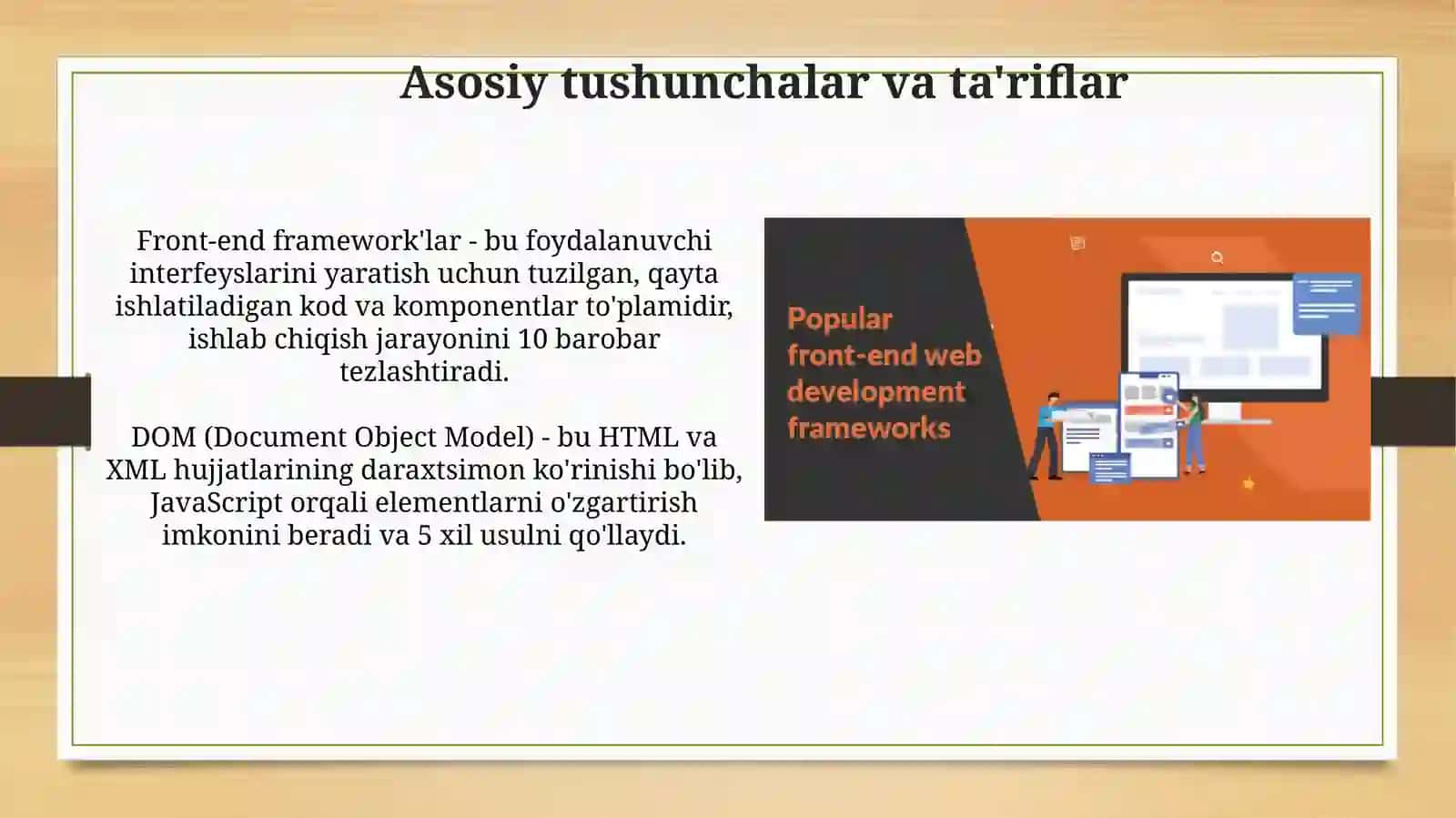Front-end frameworklar orasidagi farqlar 4