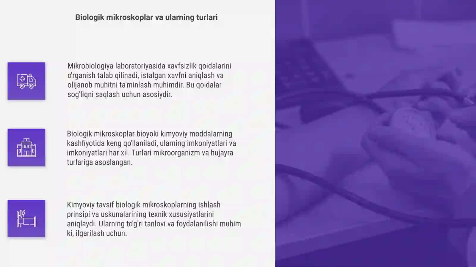 Mikrobiologiya laboratoriyasida xavfsizlik qoidalari 4