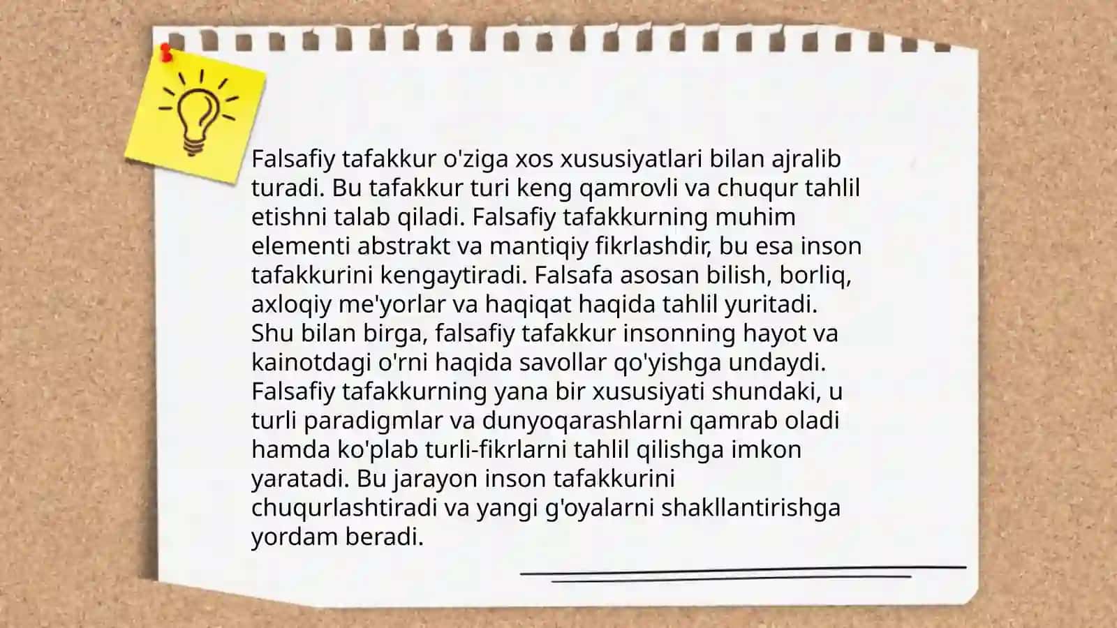 Falsafiy tafakkur taraqiyit bosqichlari.Shara falsafasi 4