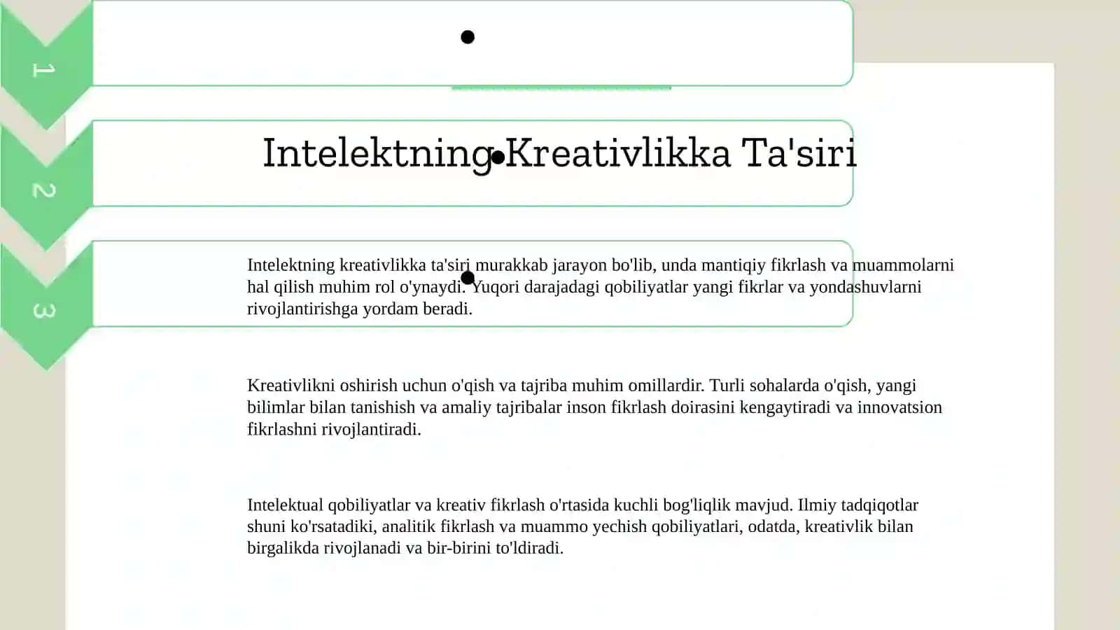 Intelekt va kreativlik 4
