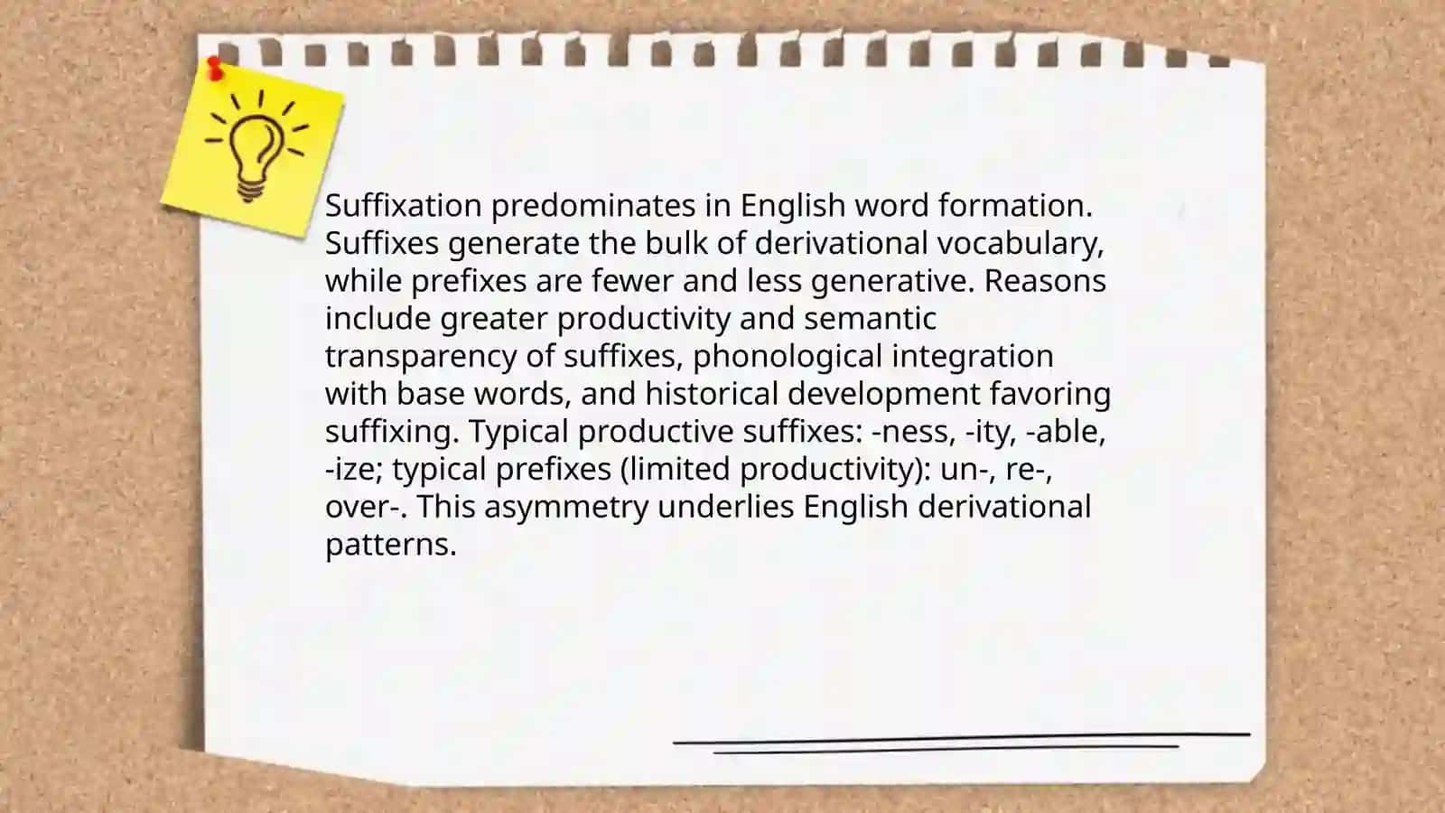 Productivity of derivational affixes in English 4