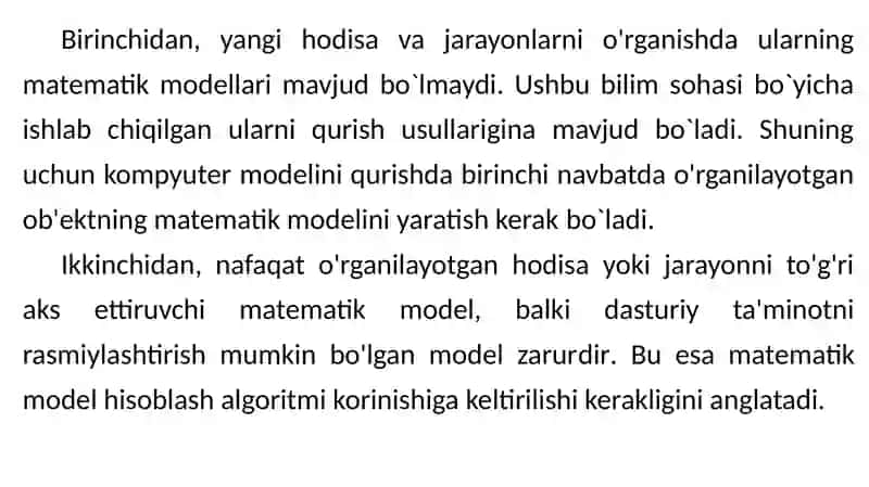 Kompyuterli modellashtirish 4