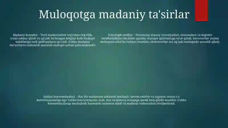O‘Qtuvchi Faoliyatida Muloqot Madaniyati Va Psixalogiyasi 4
