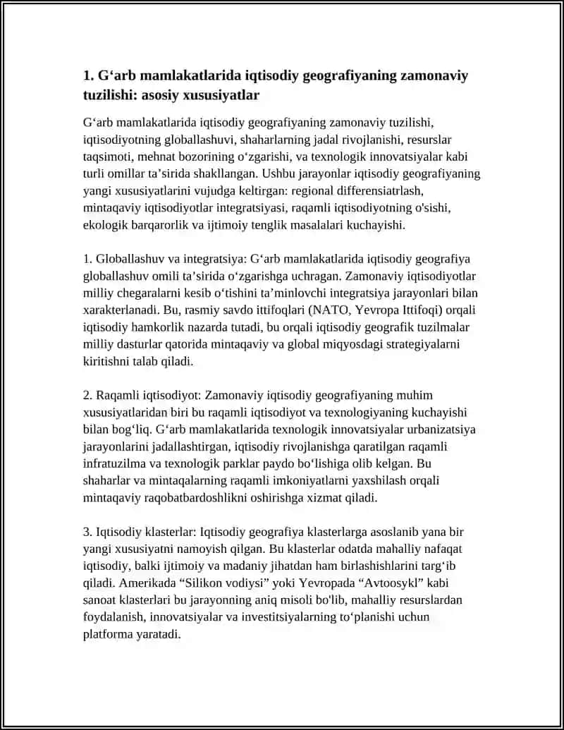 IQTISODIY VA IJTIMOIY GEOGRAFIYANING ZAMONAVIY TUZILISHI 4