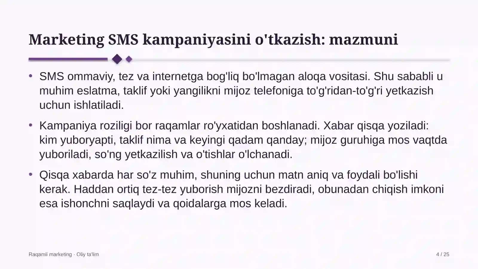 xalqaro turizmda marketing uchun sms xabarlar kampaniyasini o'tkazish 3950 4