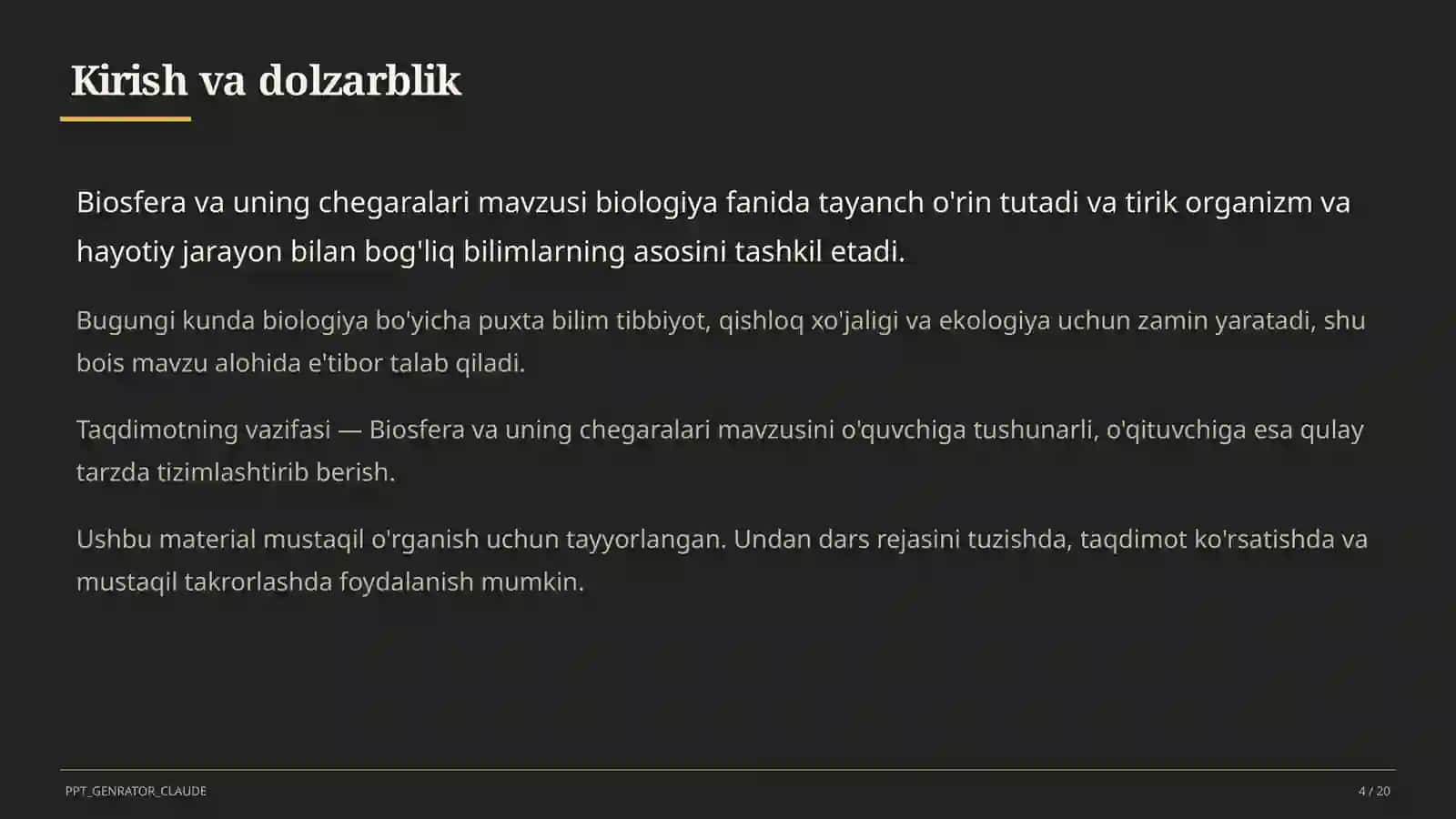 Biosfera va uning chegaralari (10-sinf) 4