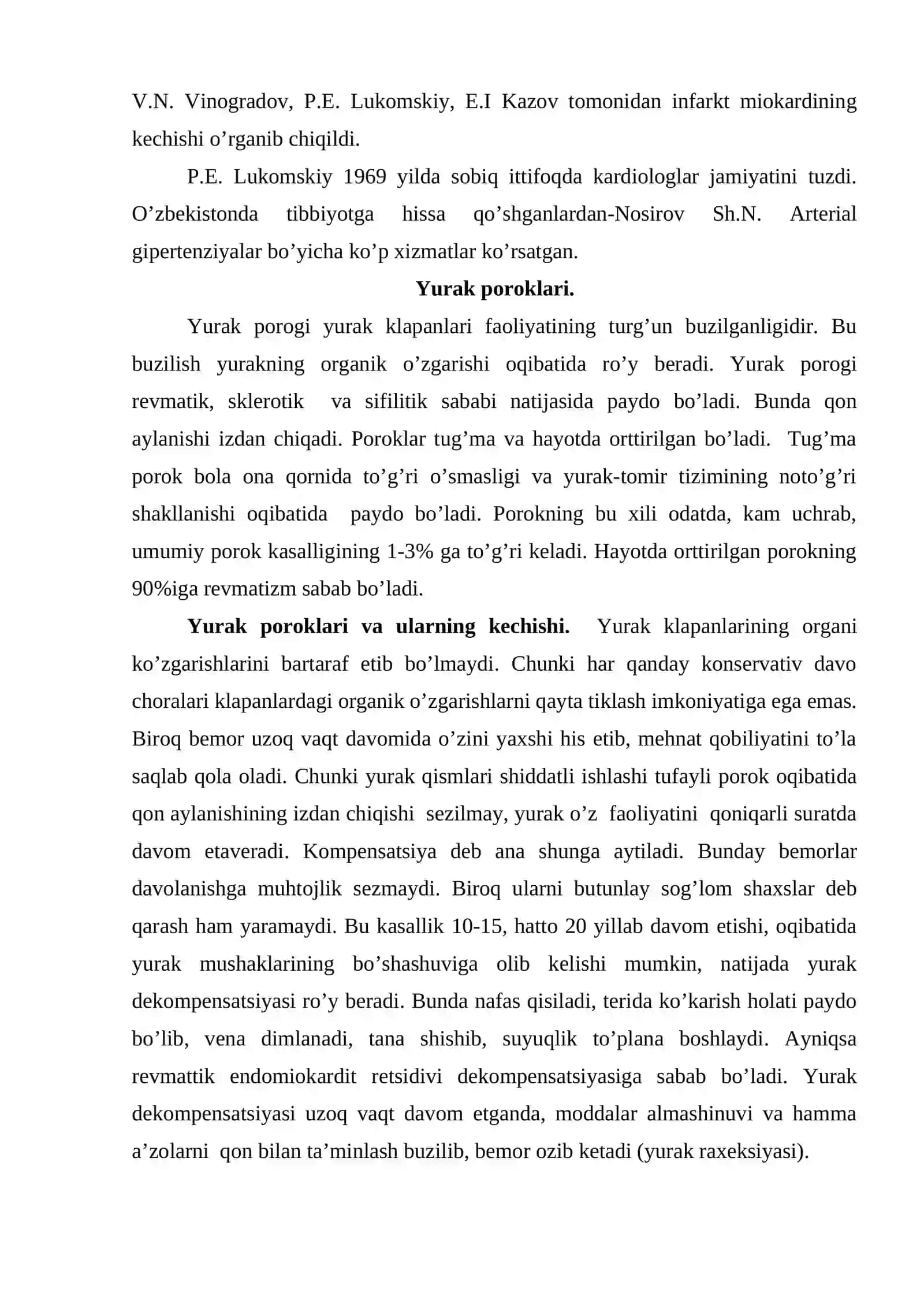 Yurak qon-tomir tizimi kasalliklari. Yurak poroglari. Gipertoniya kasalliklari, gipertoniya krizi 4