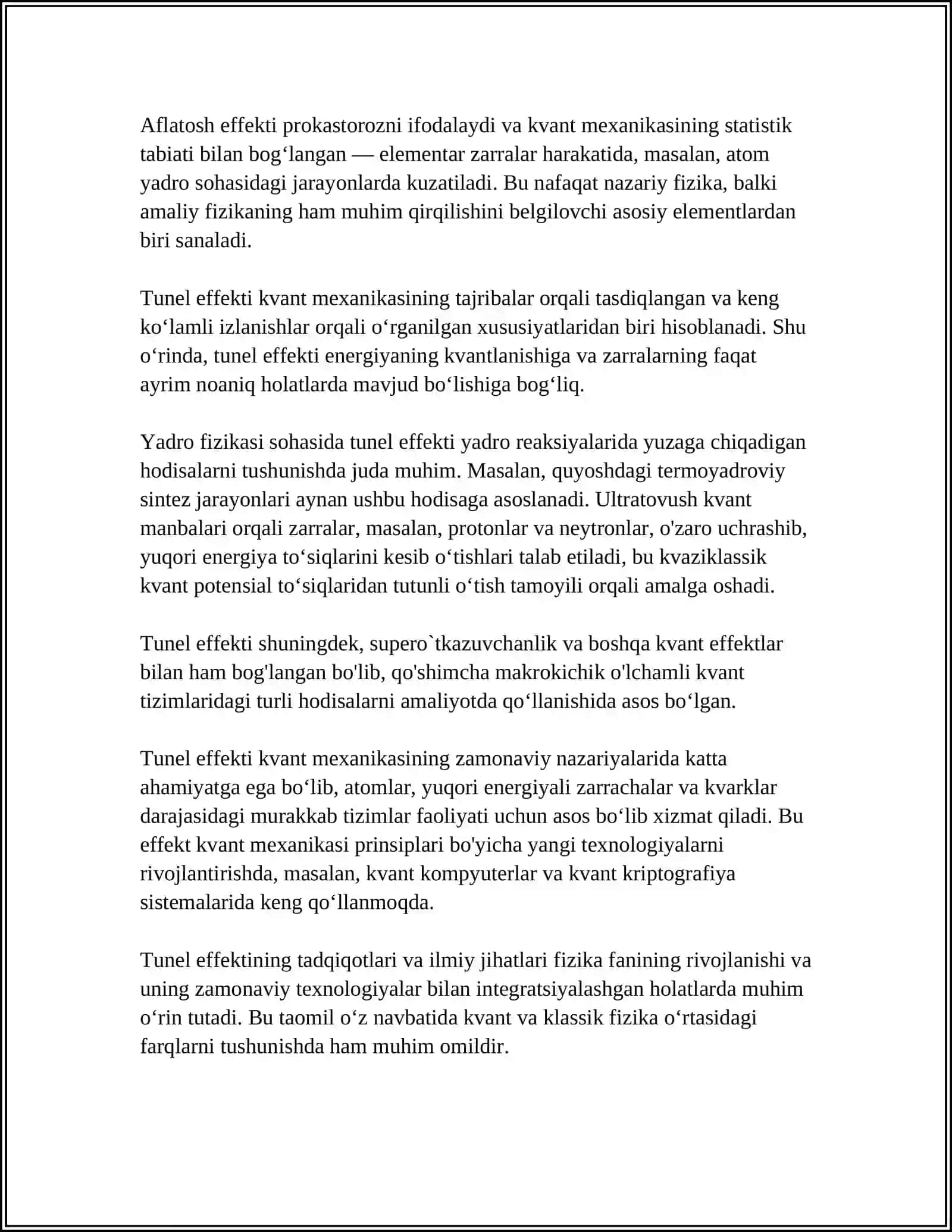 TUNEL EFFEKTI REFERAT 4