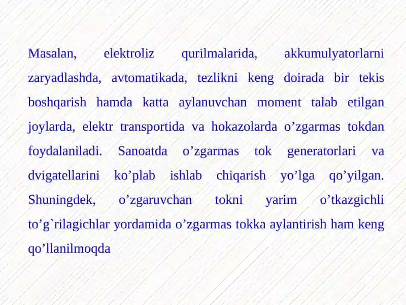 O’zgarmas tok mashinalari 4