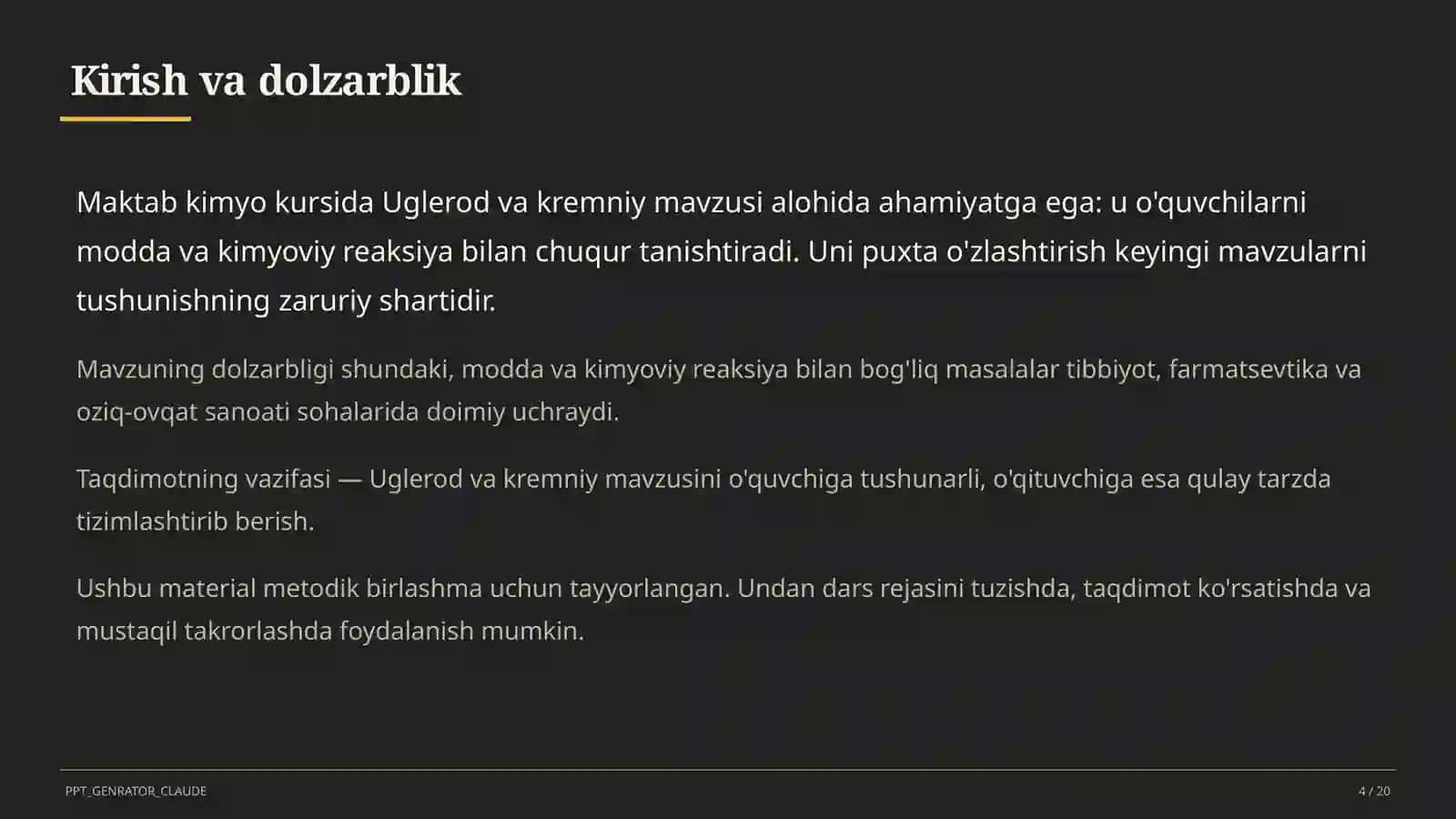 Uglerod va kremniy (9-sinf) 4