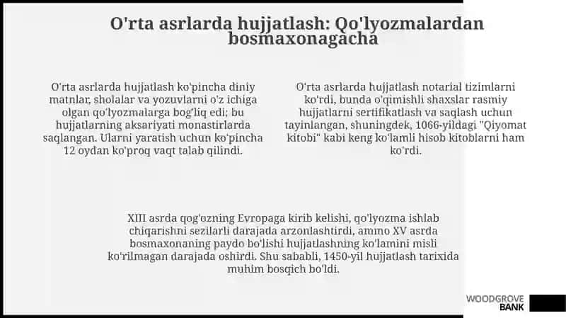 Hujjatchilik tarixi 4
