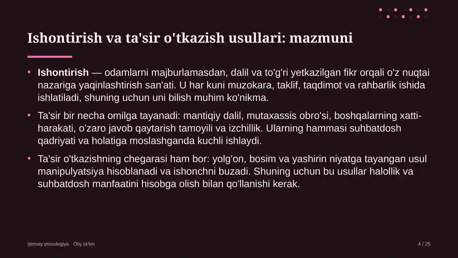 Kompyuter servis markazlarida ishontirish va ta'sir o'tkazish usullari 4