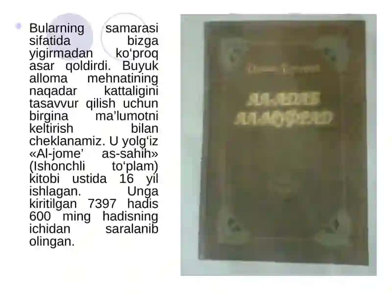 Imom al-Buxoriy(810-870) 4
