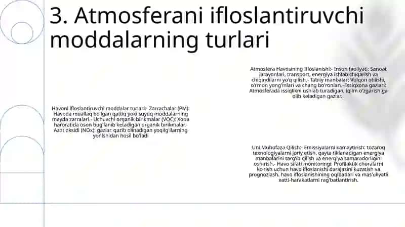 Atmosfera Havosining Ifloslanishi Va Uni Muhofaza Qilish 4