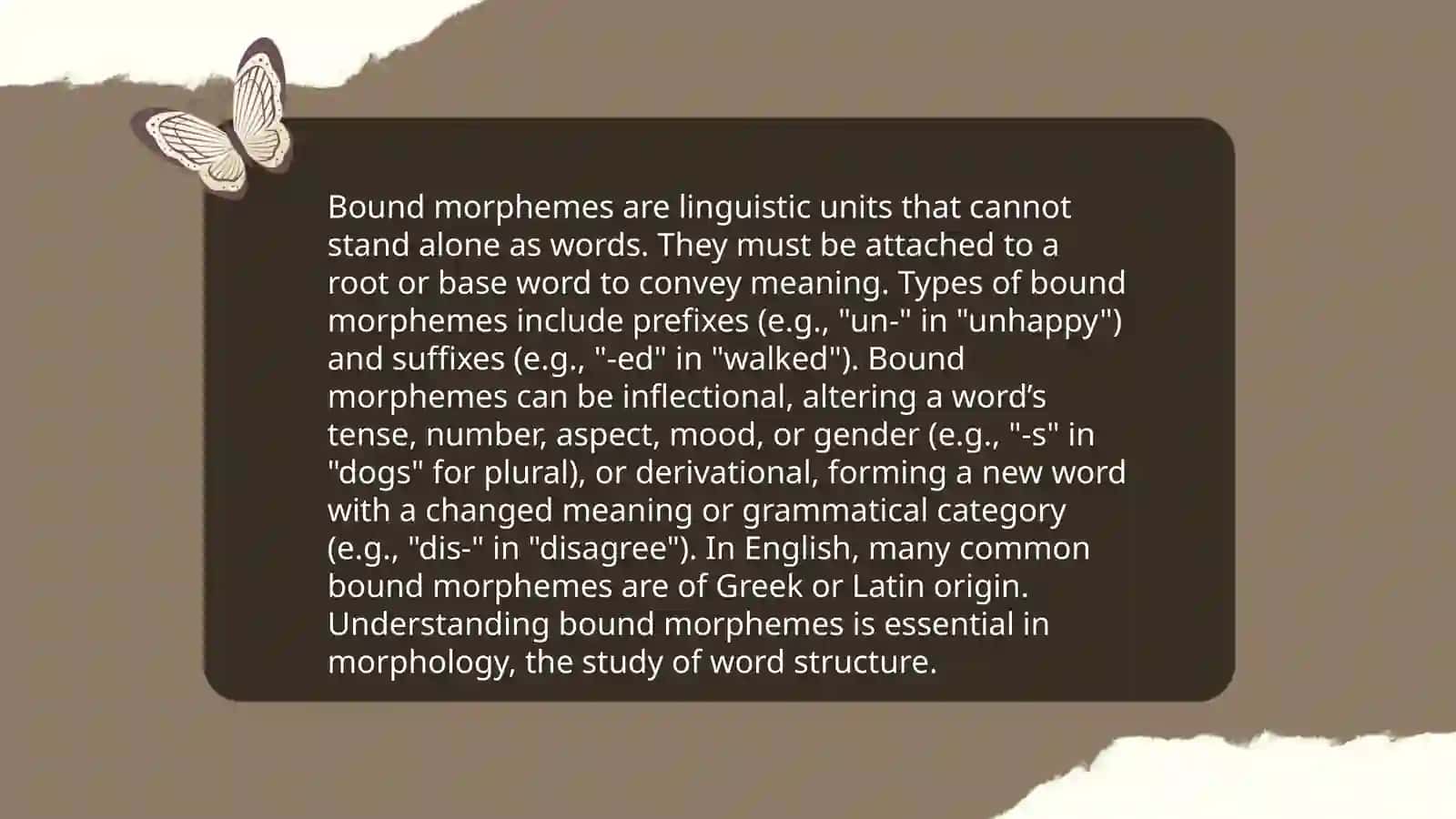 Morphemes. Types of morphemes 4
