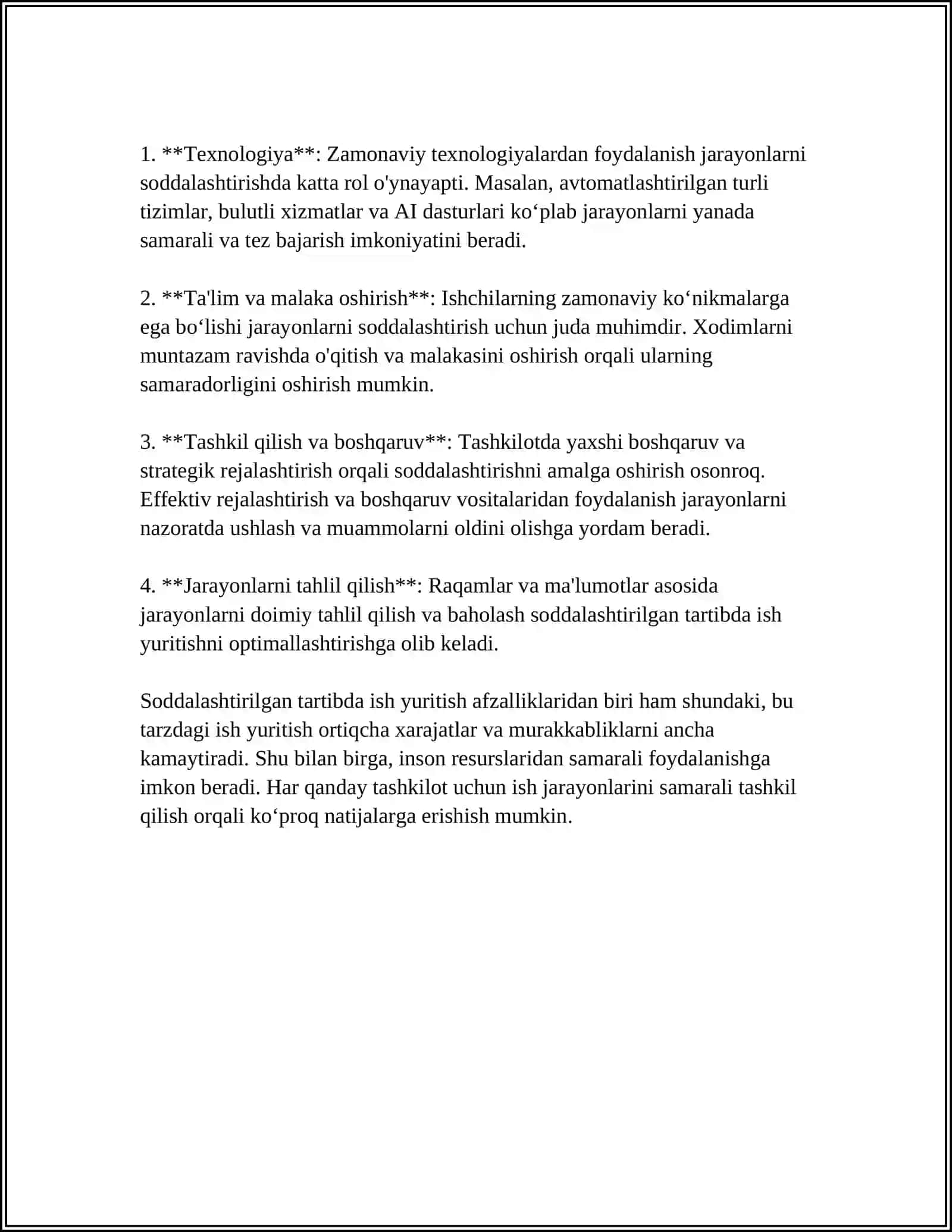 O'ZBEKISTON RESPUBLIKASI FUQAROLIK PROTSESSUAL HUQUQI BO'YICHA SODDALASHTIRILGAN TARTIBDA ISH YURITISH 4