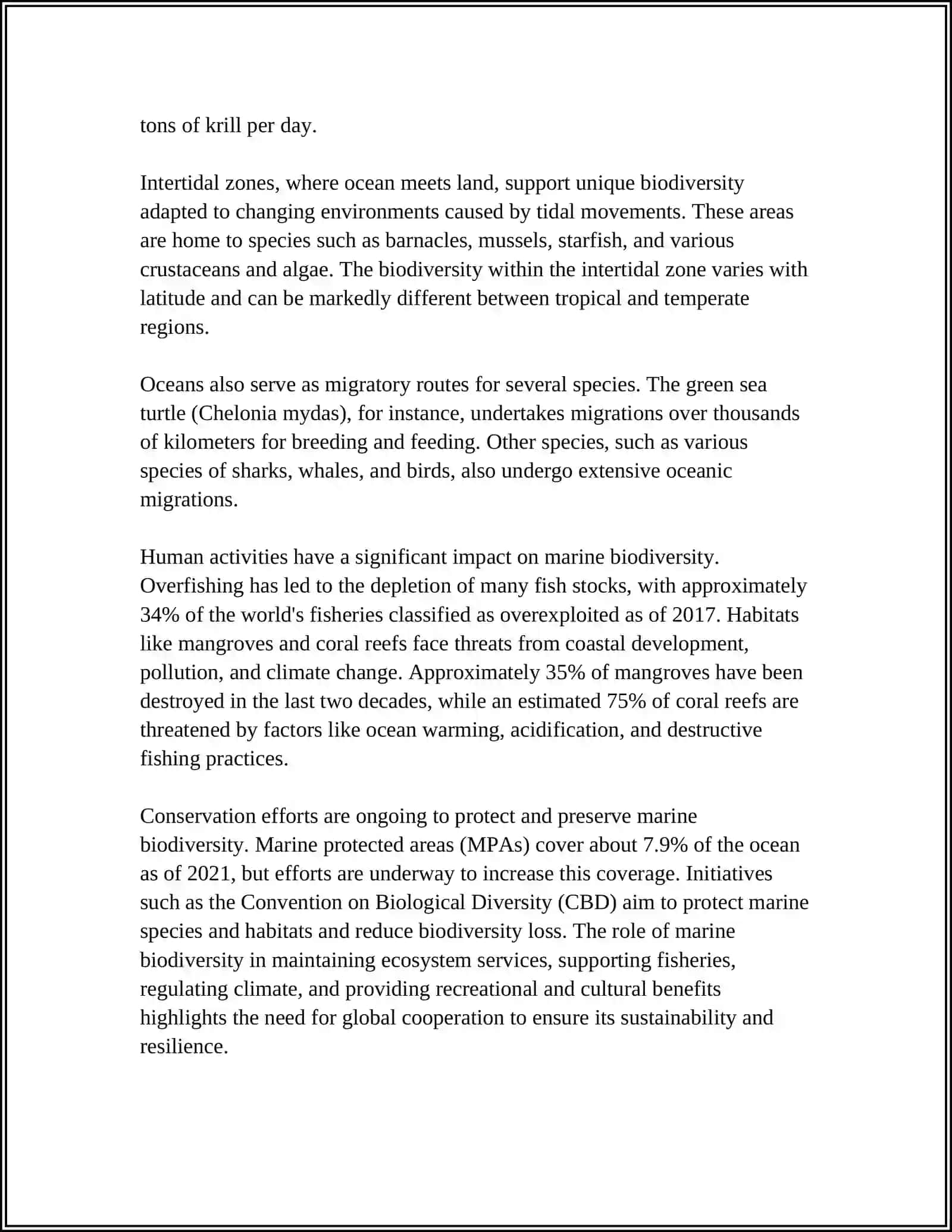 Marine Biodiversity 4