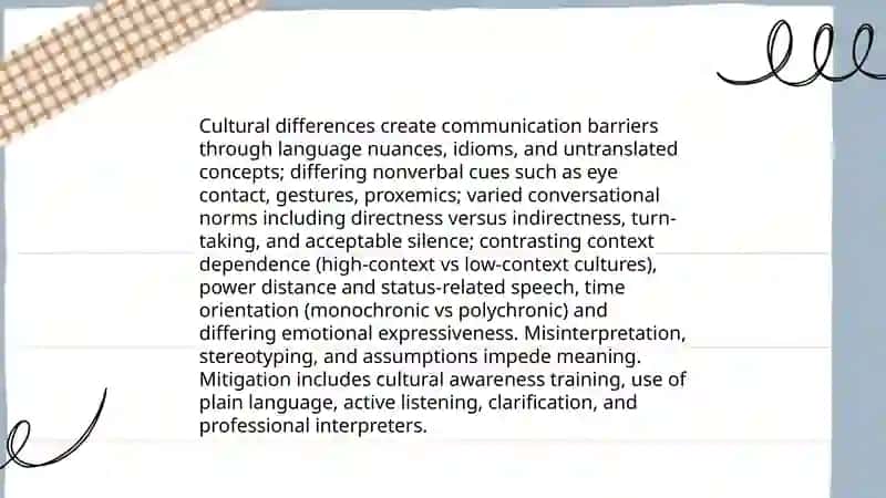 Communication barriers 4