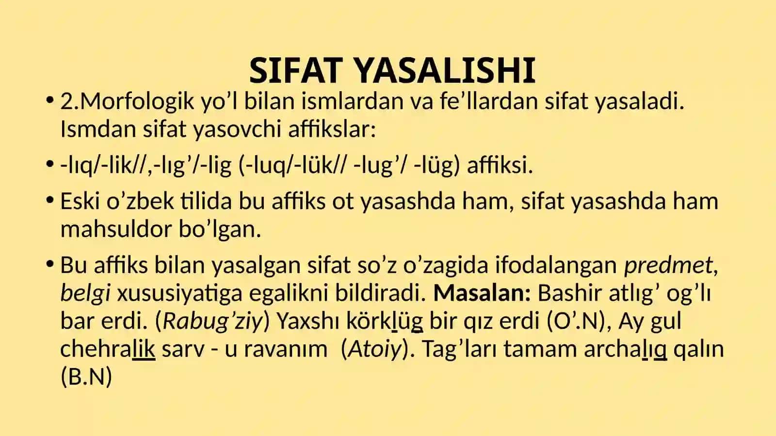SIFATva SONSO‘ZTURKUMLARI 4