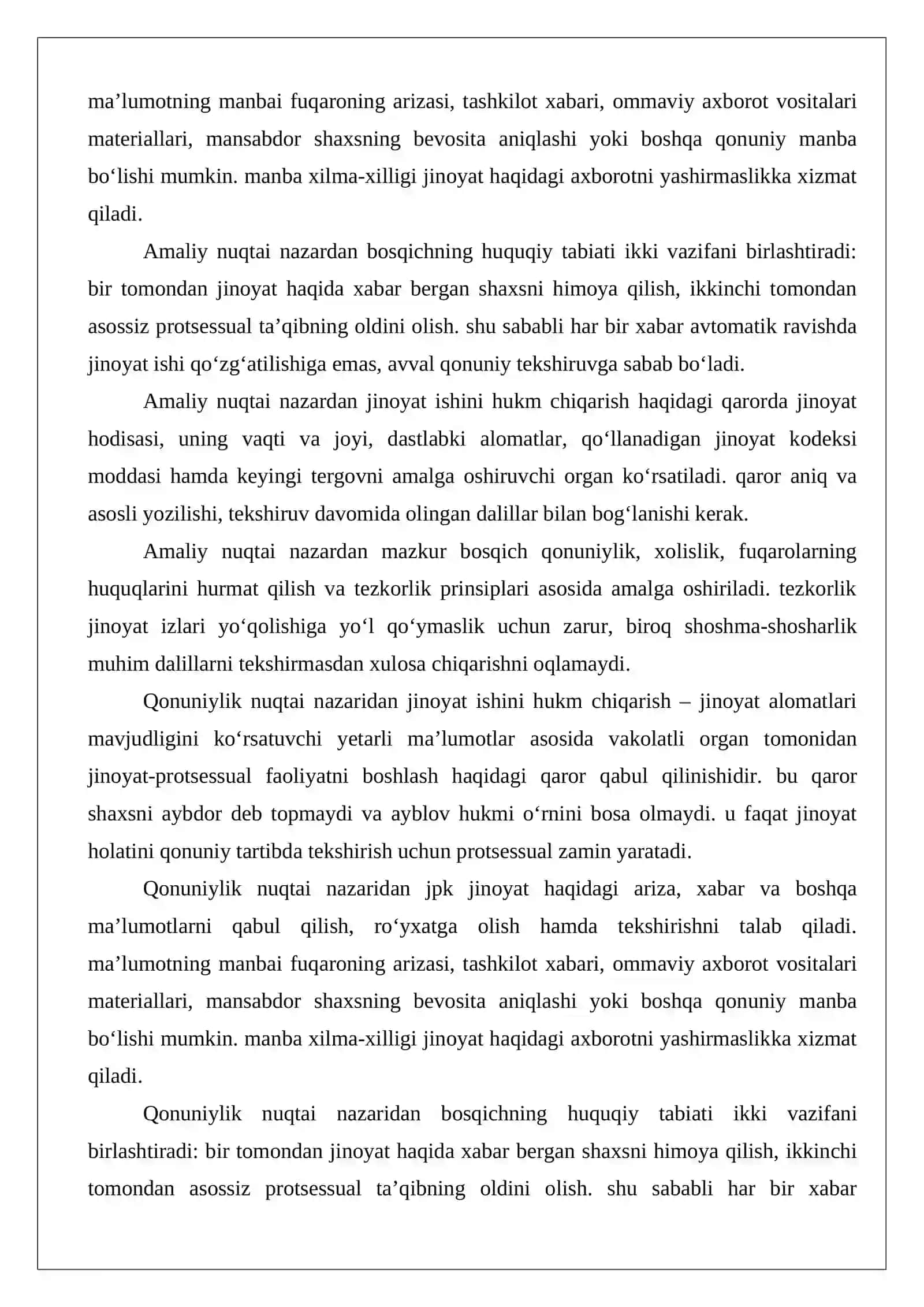 Sud hukm chiqarayotganida hal qiladigan masalalar 4