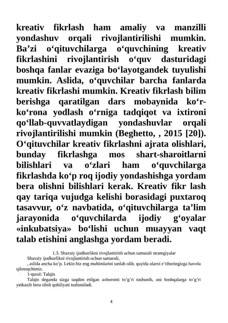 Shaxsiy ijod va ijodiy fikrlash vositalari 4