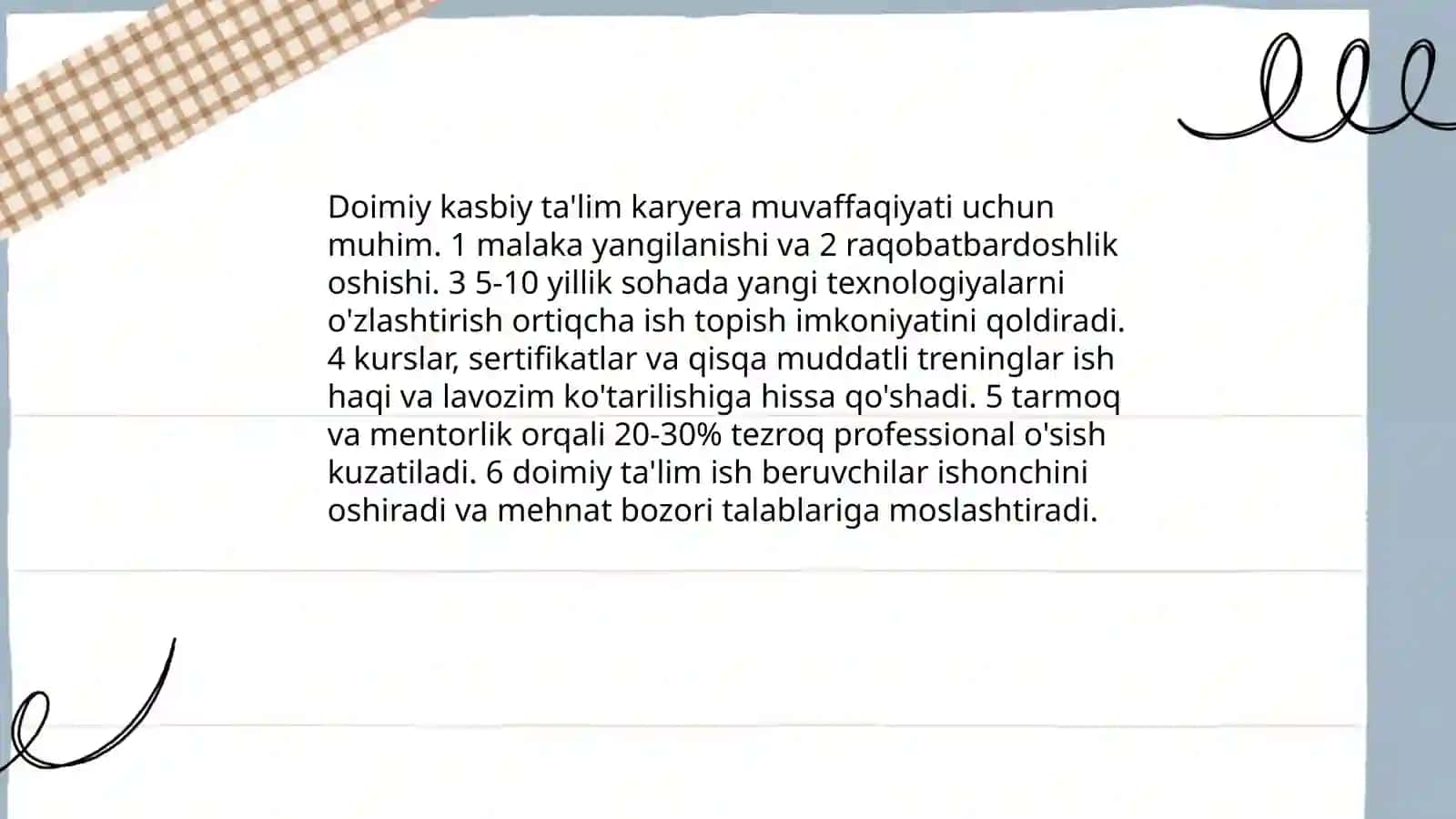 Hayot davomida ta'lim muvofiqiyat vositasi sifatida 4