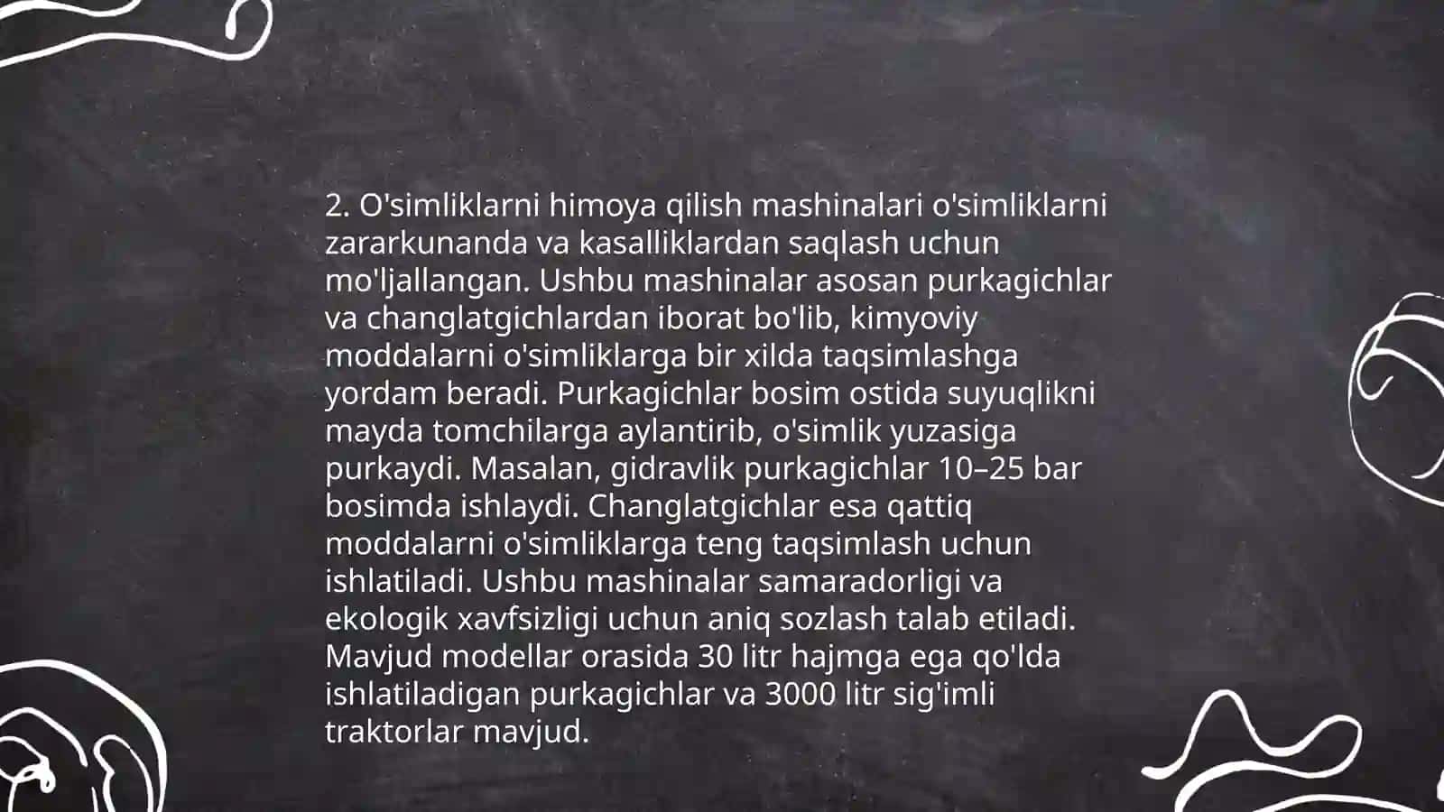 O'simliklarni himoya qilish mashinalari 4