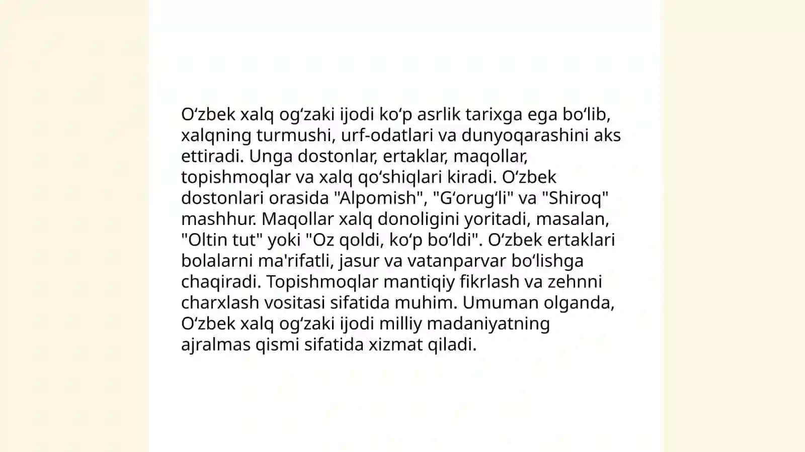 Oʻzbek xalqining milliy liboslari 4