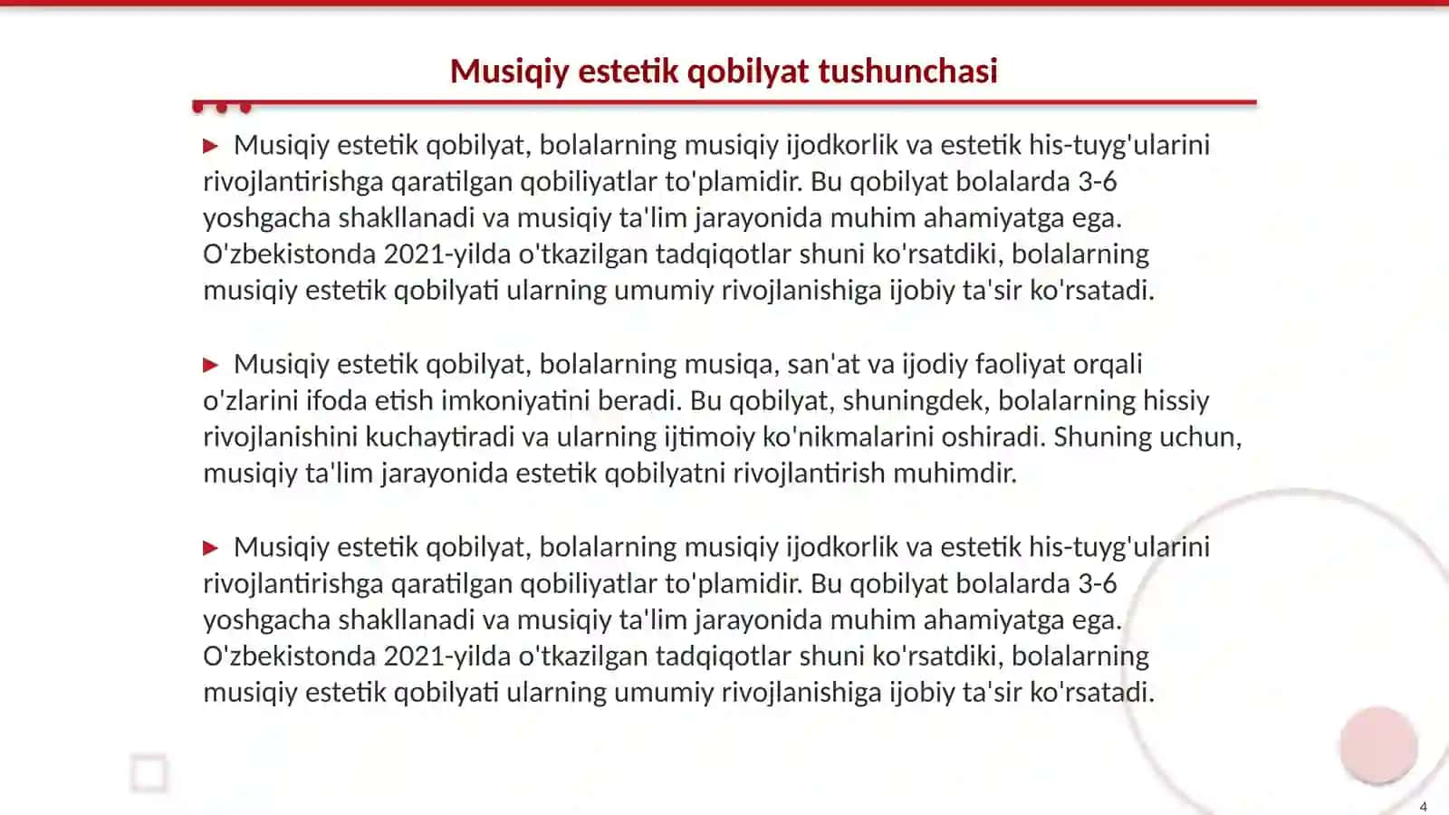 Musiqiy estetik qobilyatni shakillantirish 4