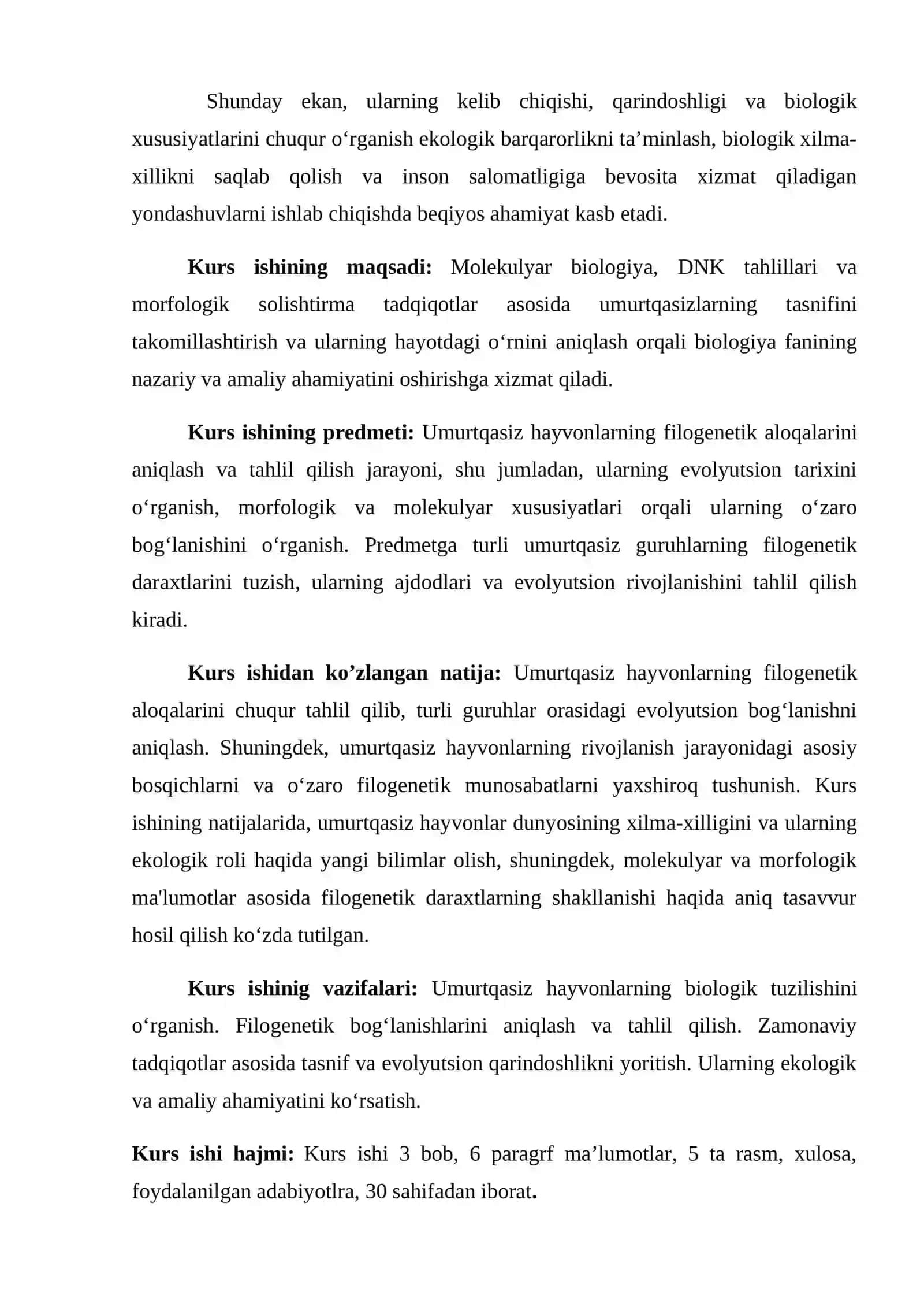Umurtqasiz hayvonlar dunyosinig filogenetik bog‘lanishi 4