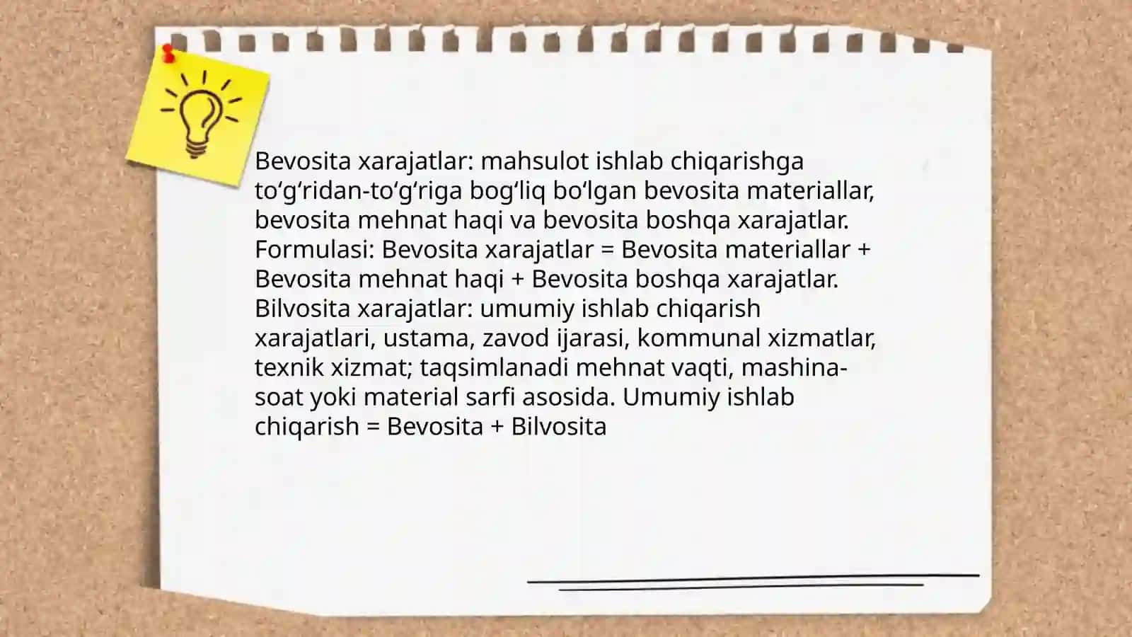 Ishlab chiqarish xarajatlari 4