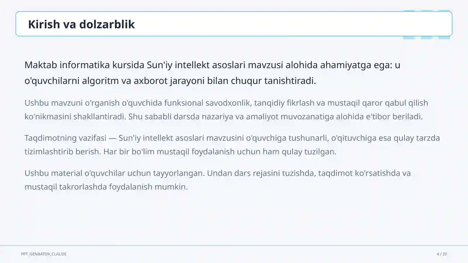 Sun'iy intellekt asoslari (10-sinf) 4